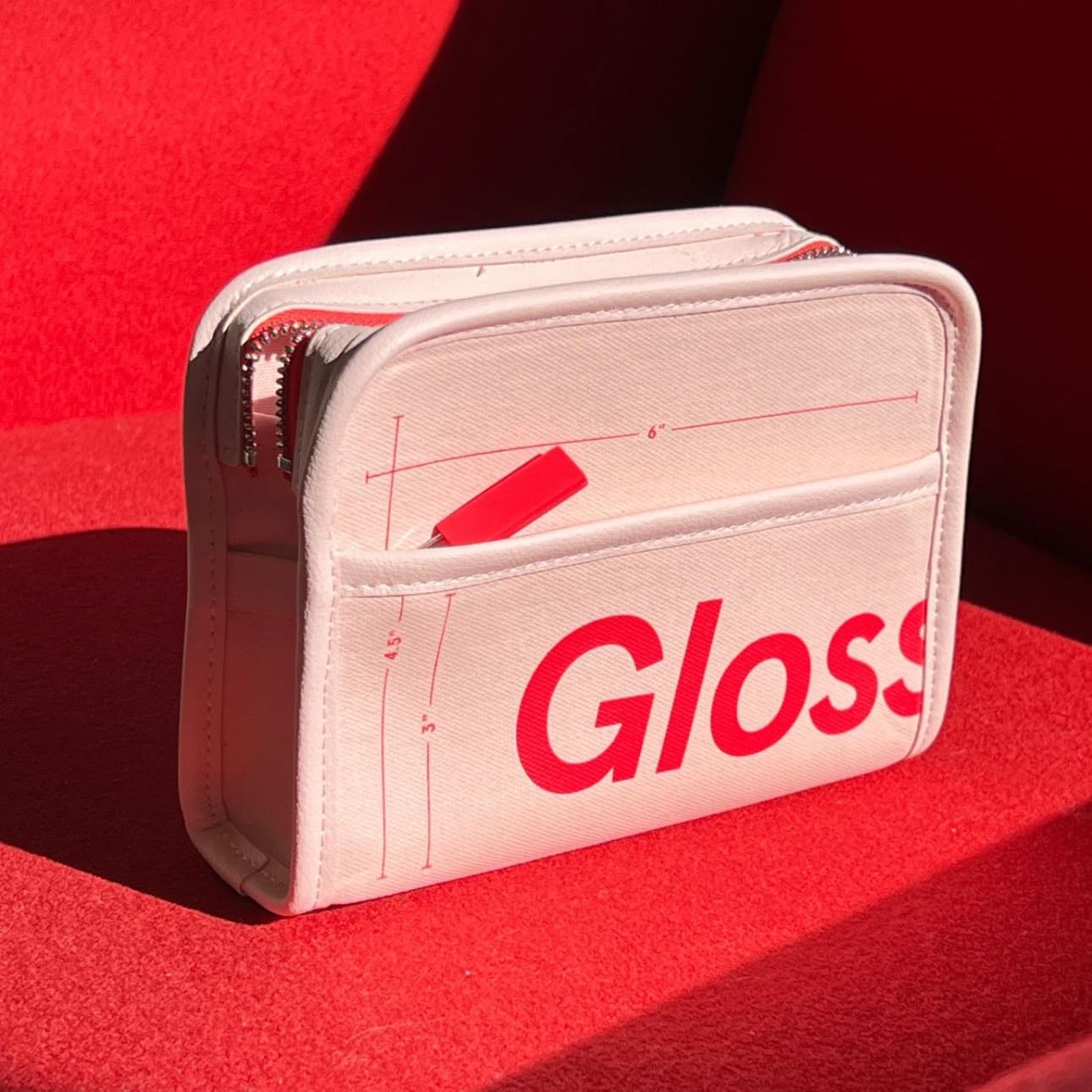 Glossier makeup bag