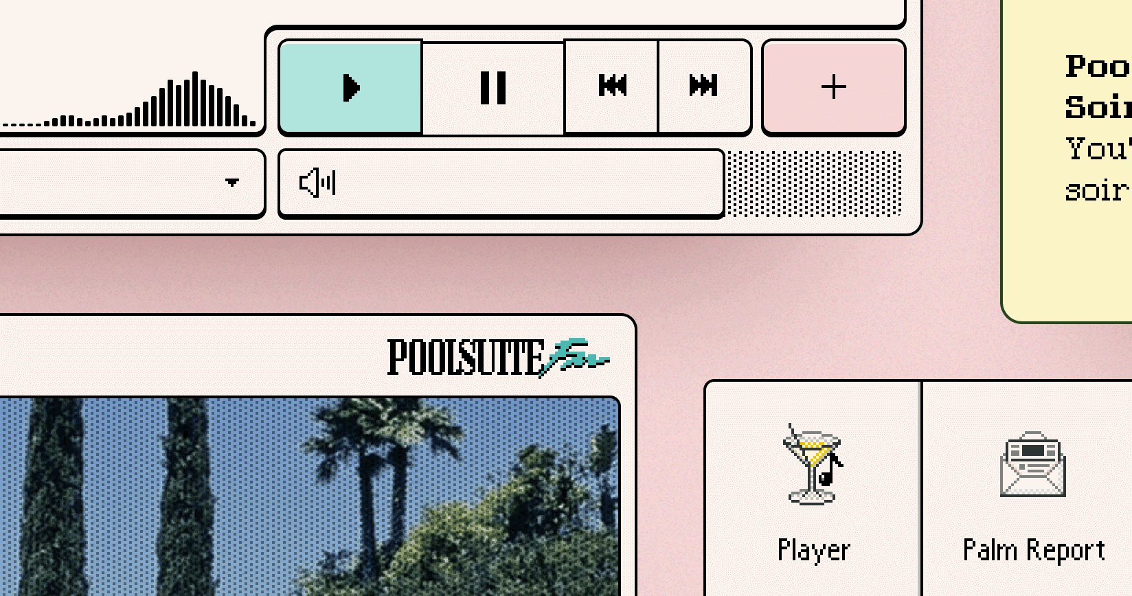 Poolsuite ☼ - The ultra-summer internet radio station, playing an infinity pool of summer sounds 24/7. Swimwear optional. Formerly Poolside FM.