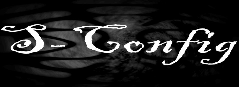 The S-Config domain. - A blog of the lost! S-Config A.K.A. "S" is a blogger. Phew! That was easy! Pack it up, boys, we're done here! Oh, wait, you want more? Wow, okay! Welcome to this little slice of the net known as S-Config. Here's hoping that you have a wonderful day wherever you are in the crazed yet delicious w