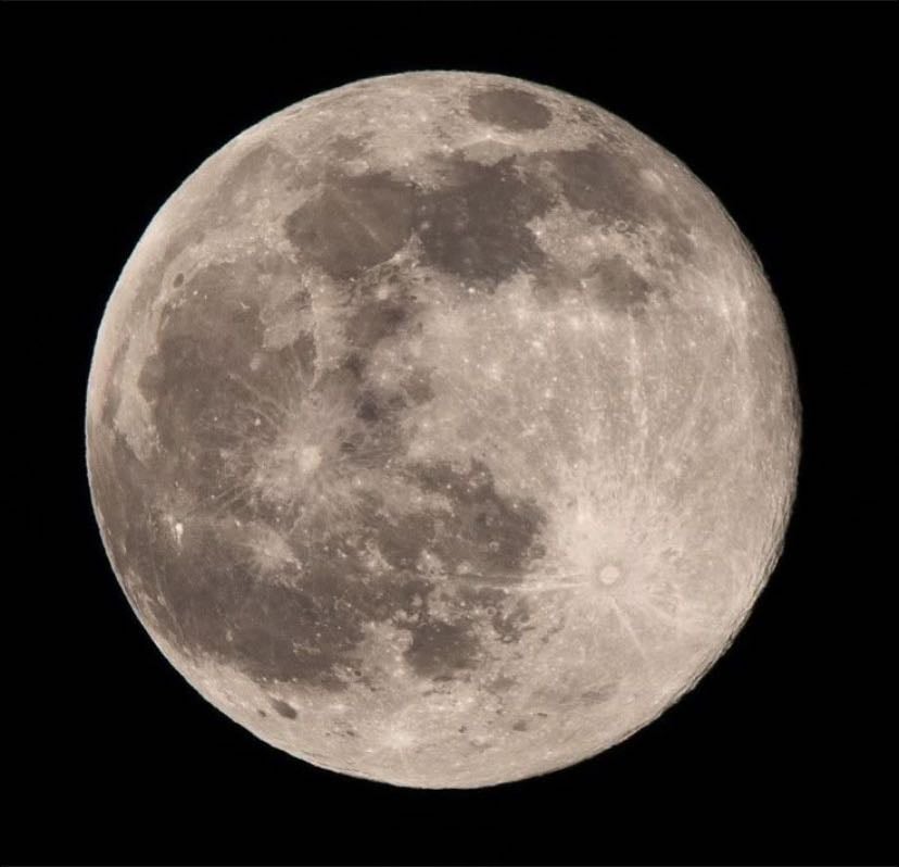 looking at the moon