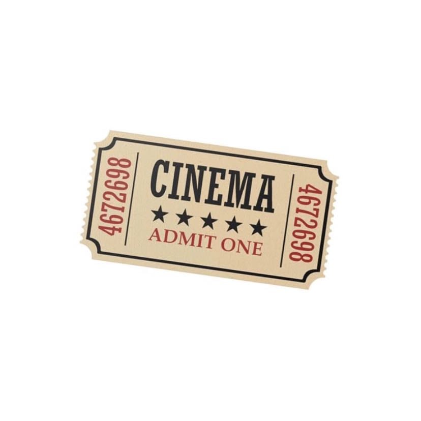 watching favorite movie in the cinema