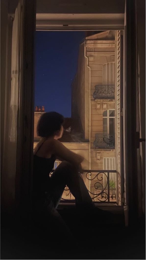 crying on the balcony during summer night