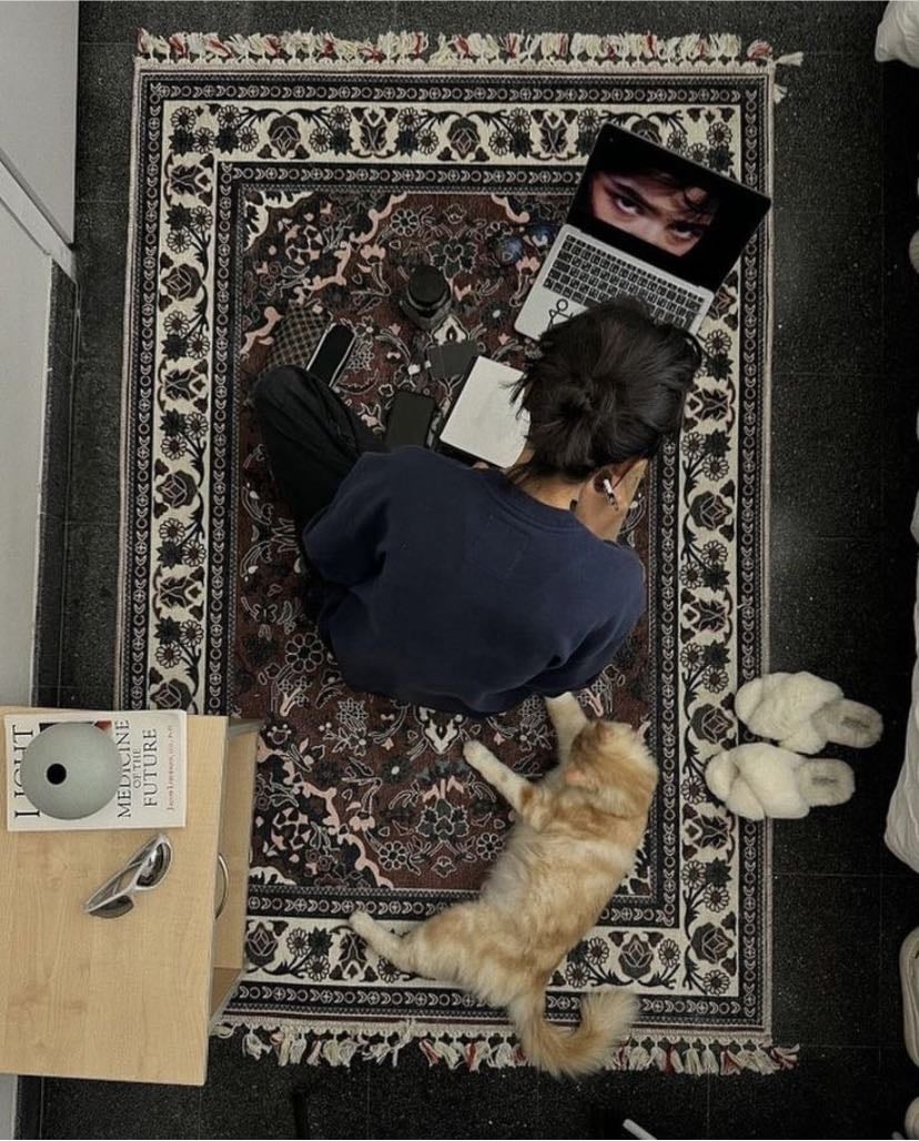 Sitting on the floor