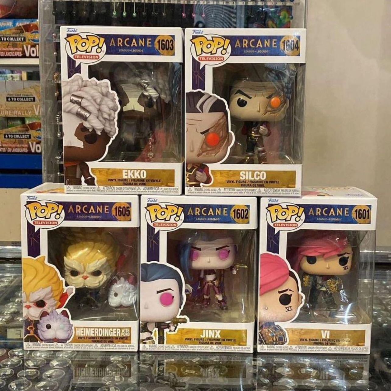 arcane funko pops - need jinx and vi