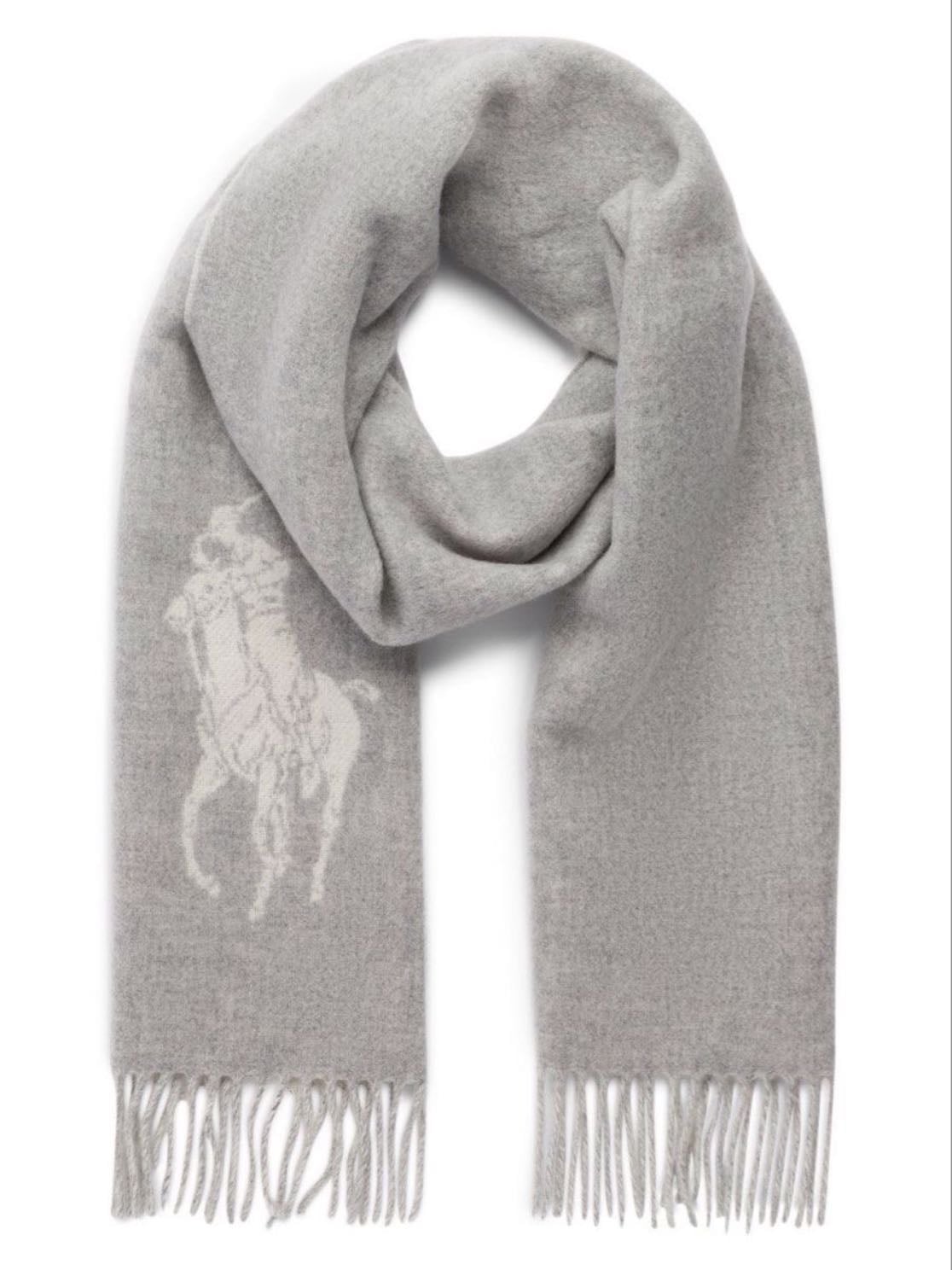 ralph lauren polo scarf - { grey or black }