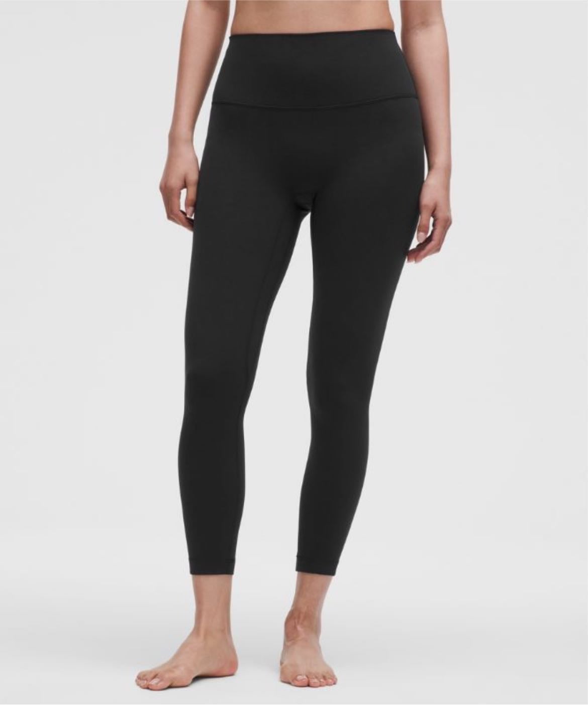 lulu align no line high rise leggings 25” - { black, espresso, navy }