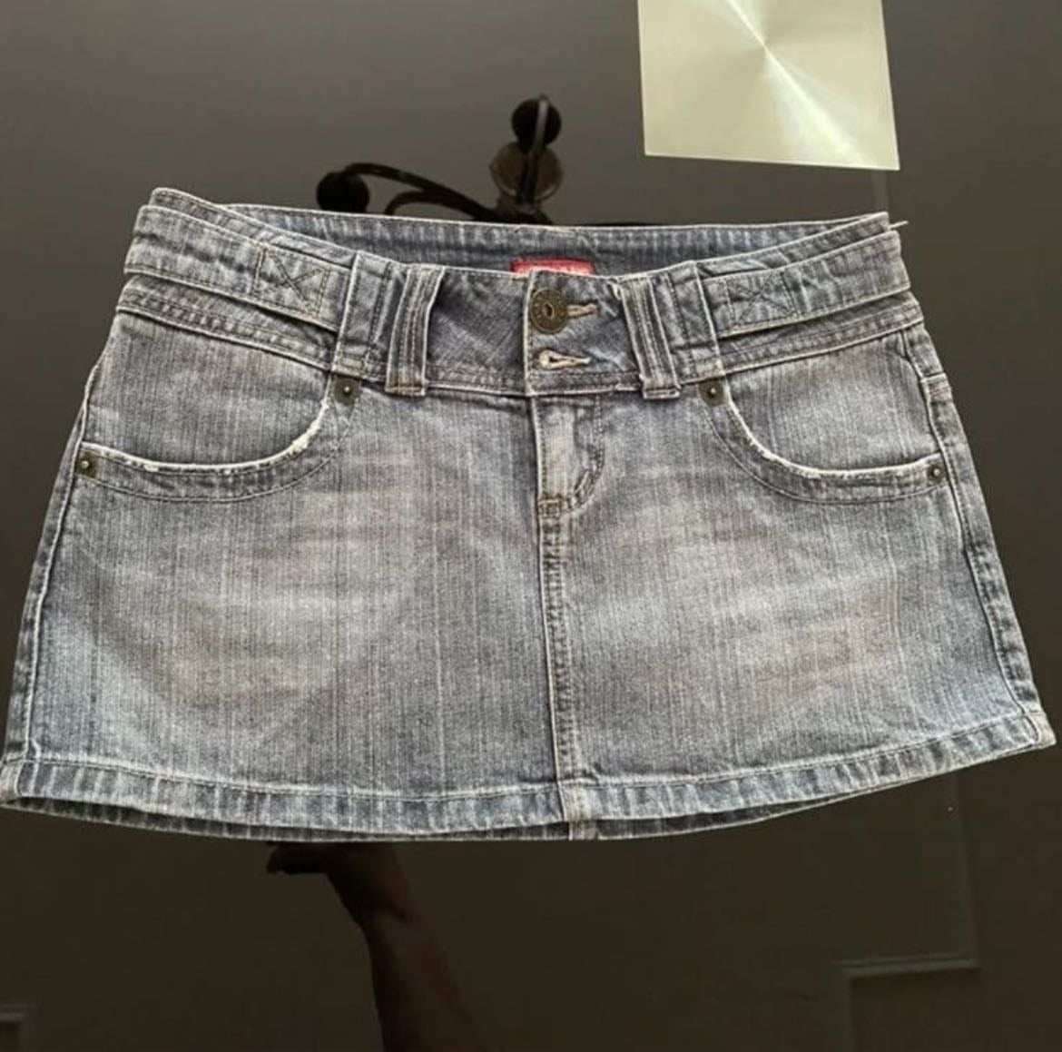 light denim skirt