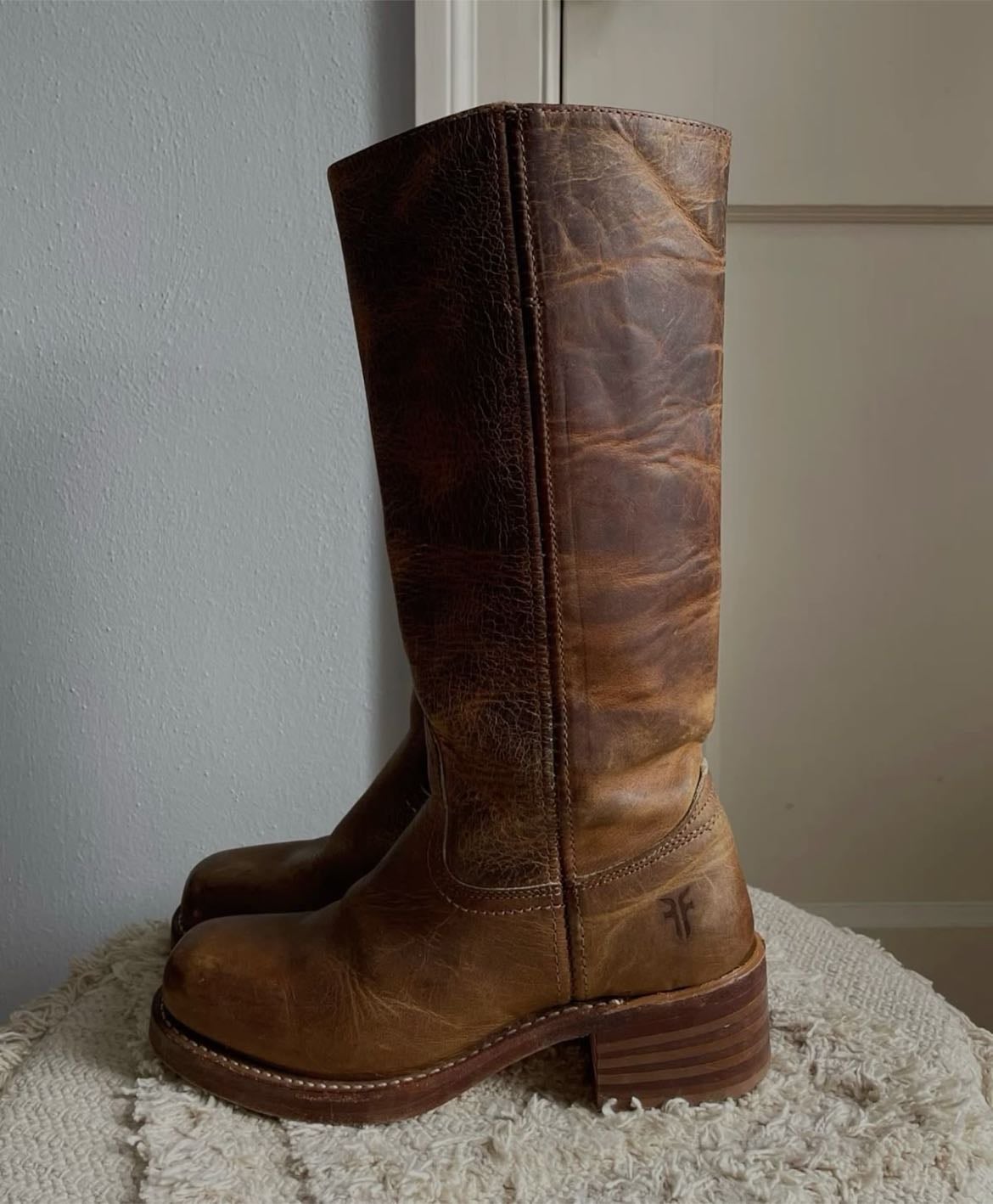 brown leather boots