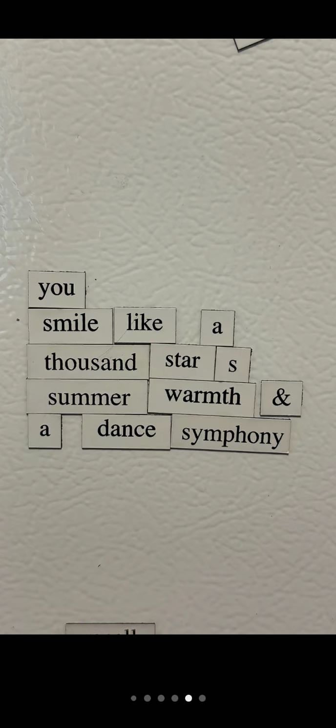 Poetry magnets - Amazon