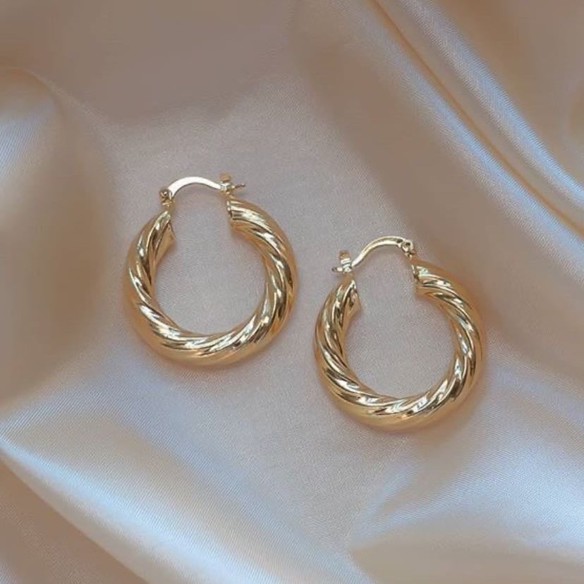 Gold earrings