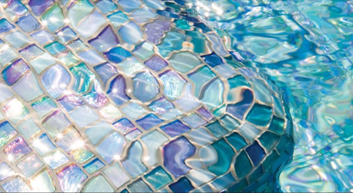 Mosaic tiled pool