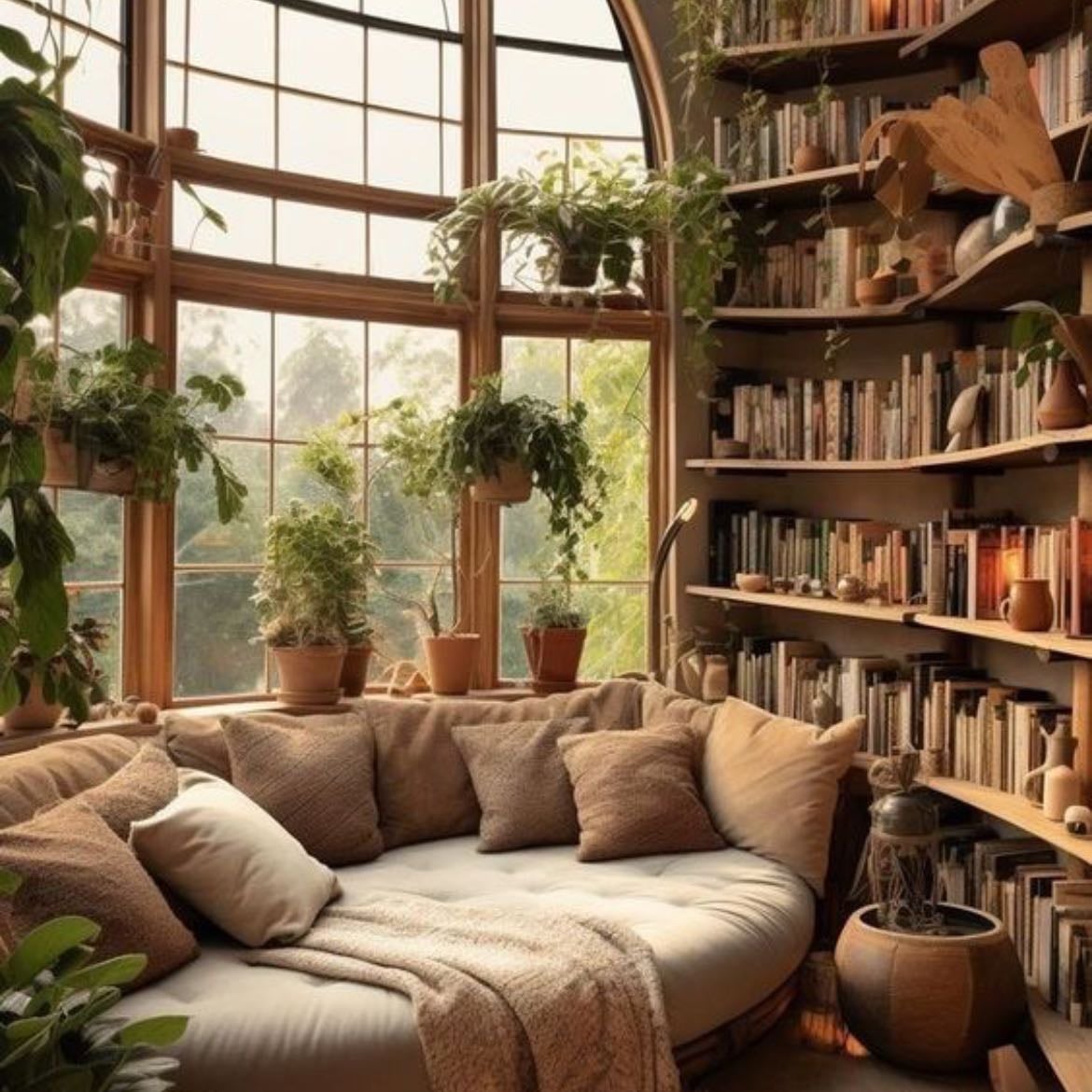 Rincon de libros - Tener un rinconcito donde leer un libro y tomarse un té es mi sueño