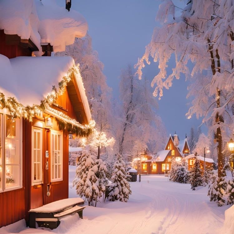 Rovaniemi, Finlande (Laponie) - Le “village officiel du Père Noël”, promenades en traîneau avec des rennes, aurores boréales, neige garantie.
