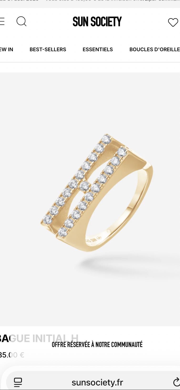 Bague initial