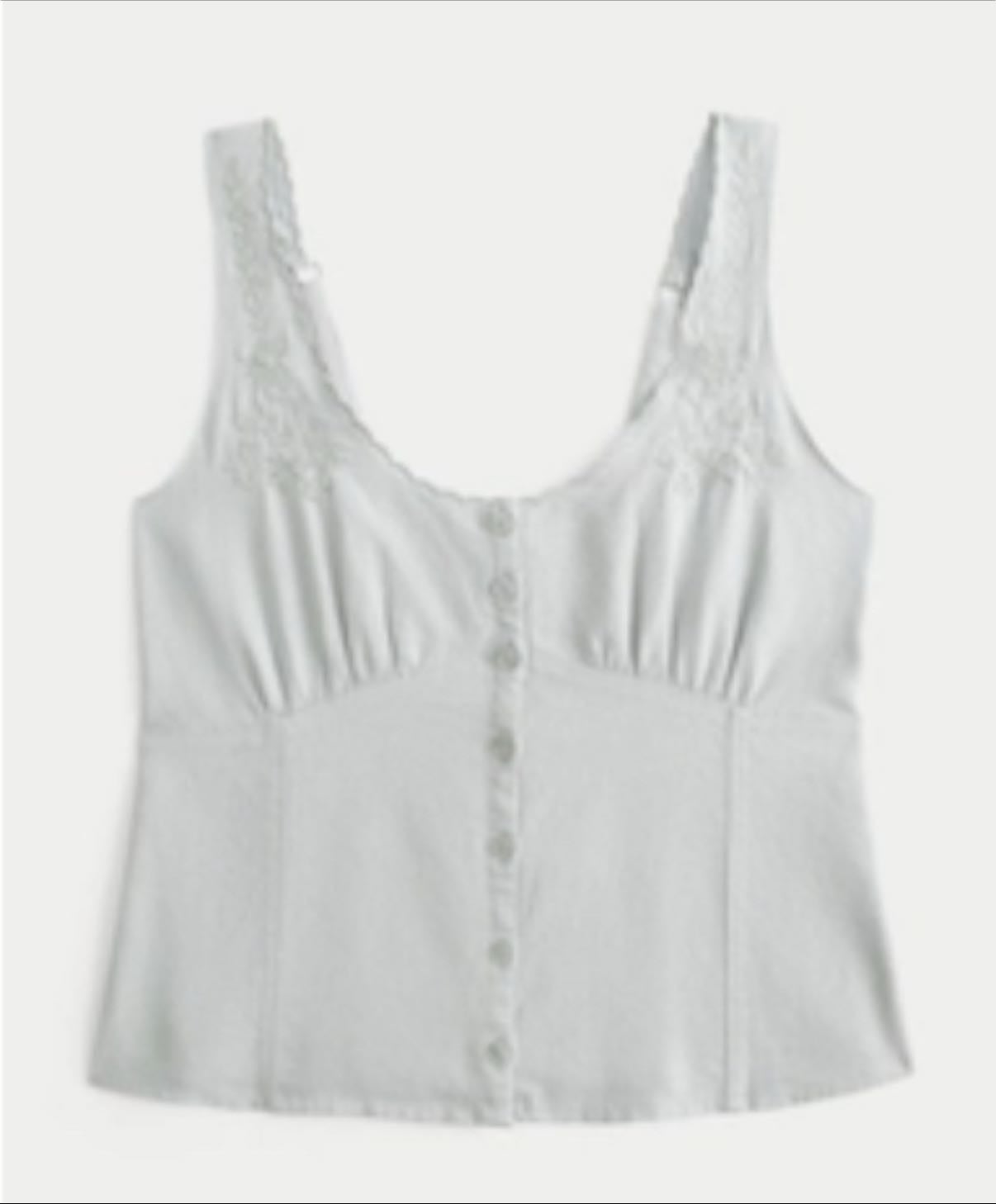 grey blouse - hollister