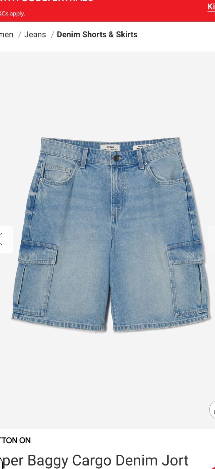 jorts - cotton on