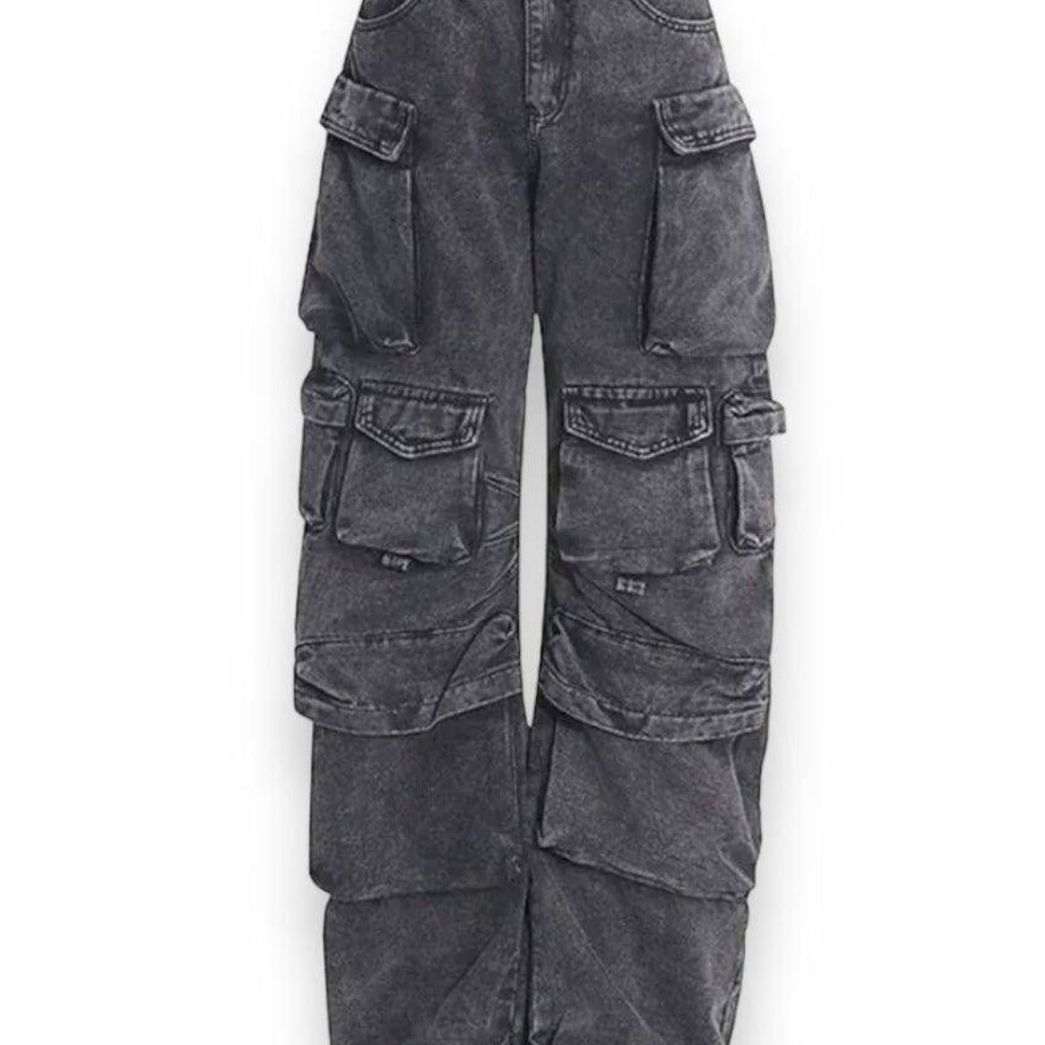 Pantalones cargo con múltiples bolsillos