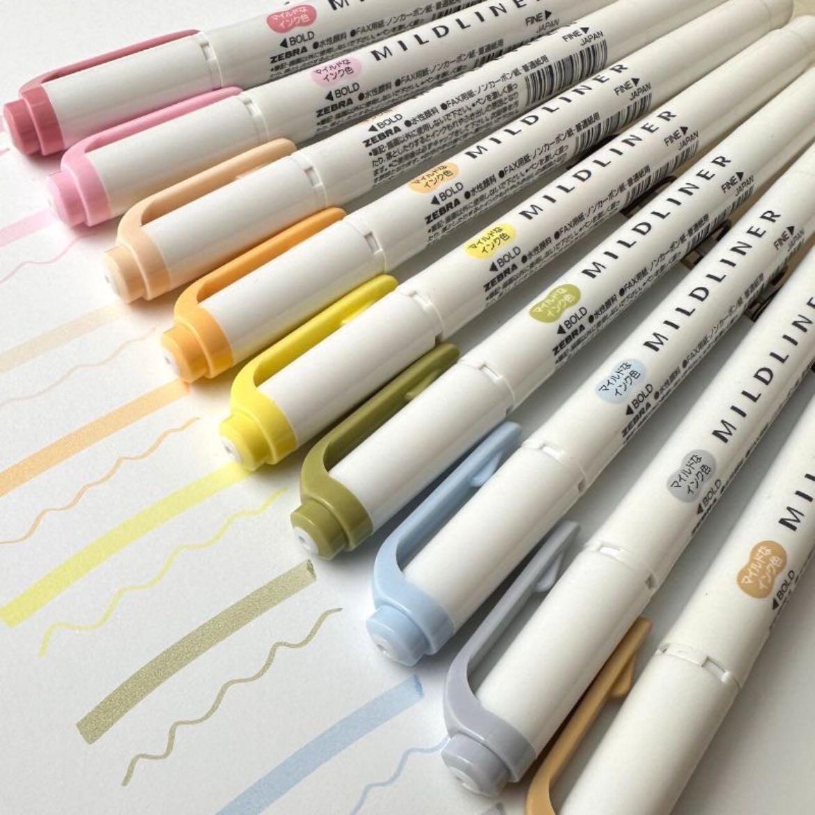 Mildliner Double Sided Highlighters - Zebra
