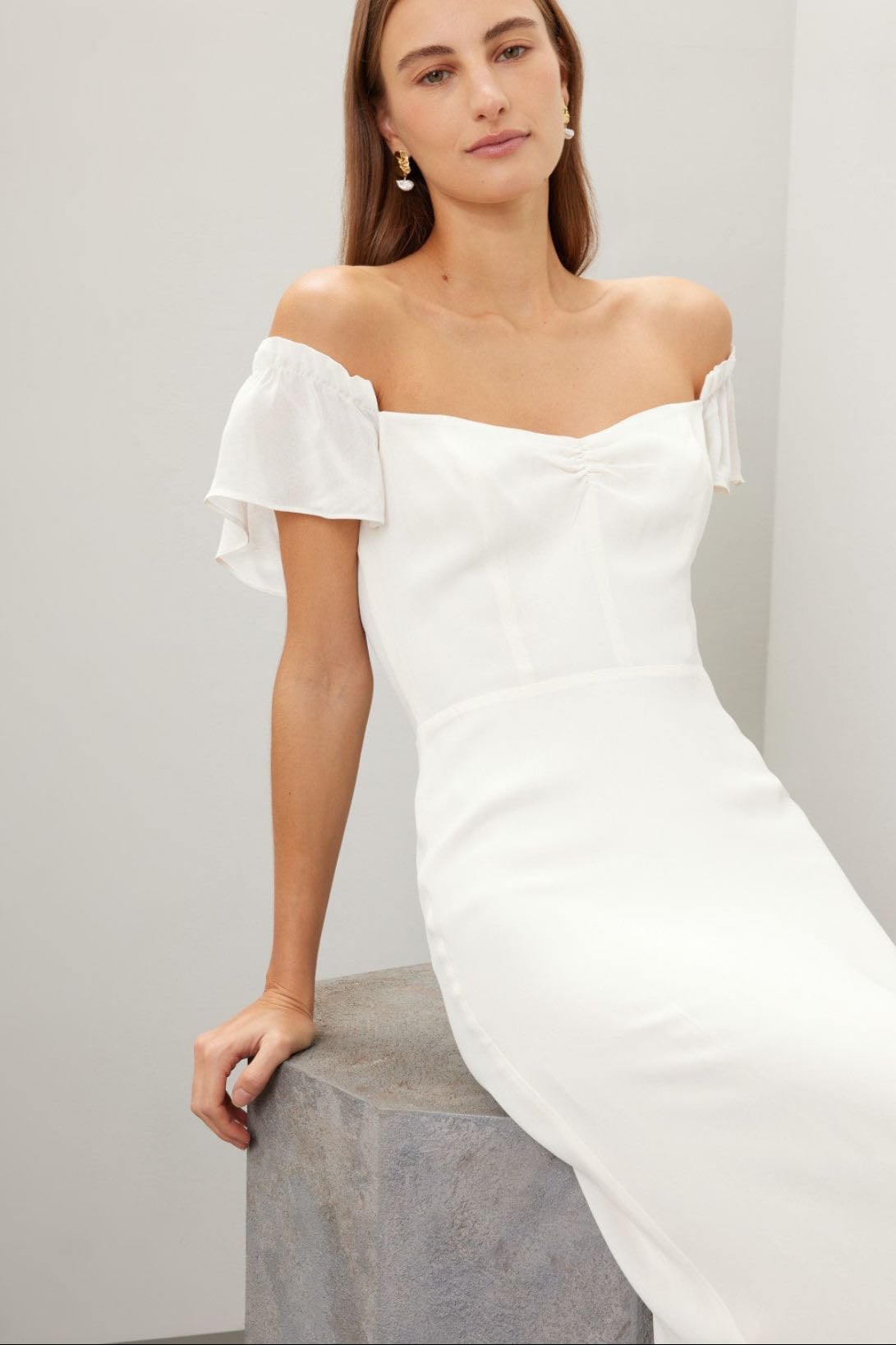Reformation white dress