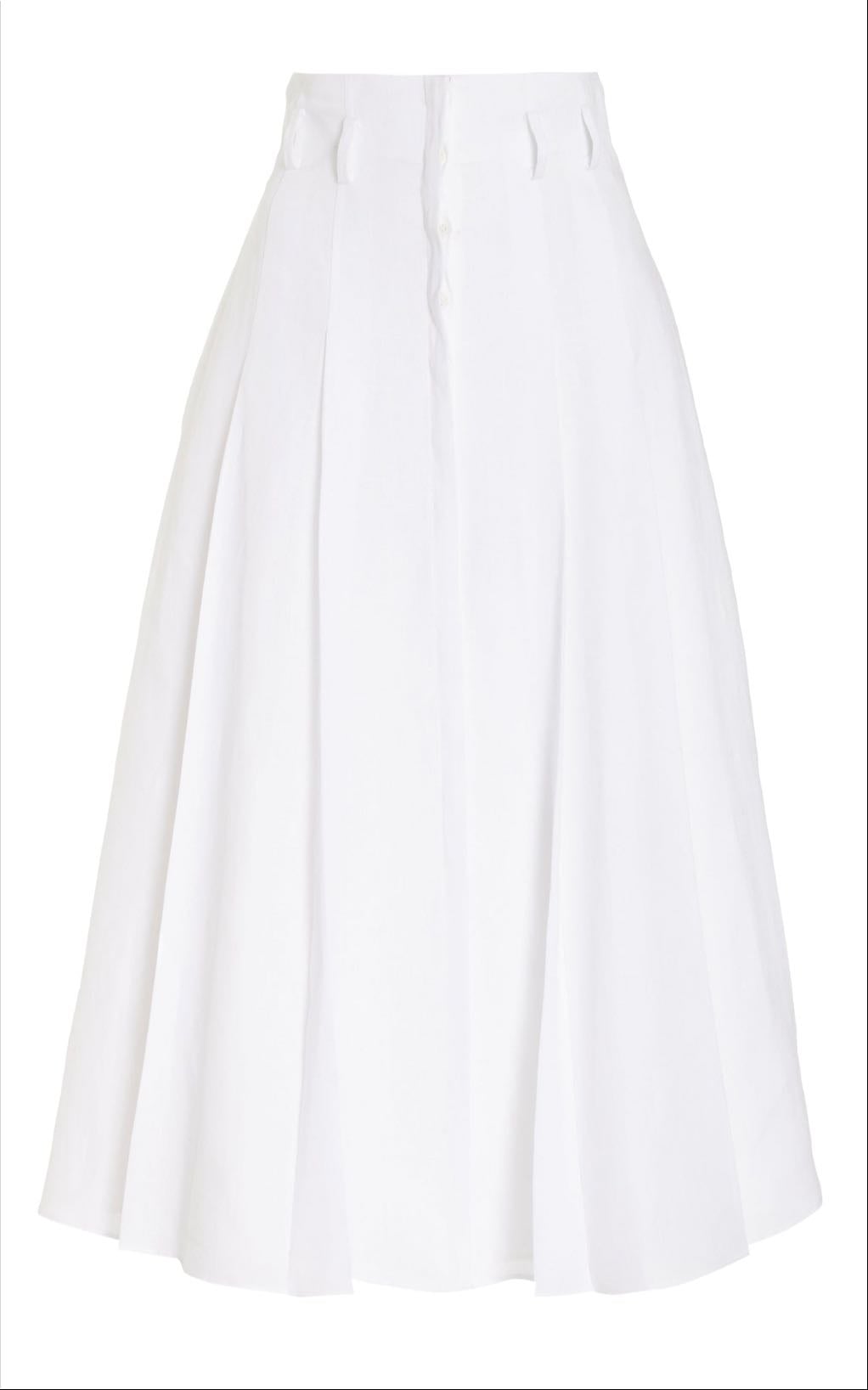 oak&fort white skirt