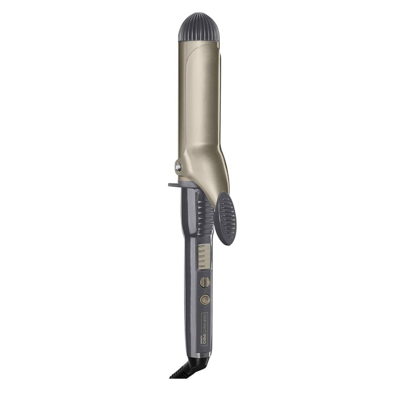 INFINITIPRO Tourmaline 1 1/2-Inch Ceramic Curling Iron, 1 ½ inch barrel produces soft waves – for use on medium and long hair - CONAIR