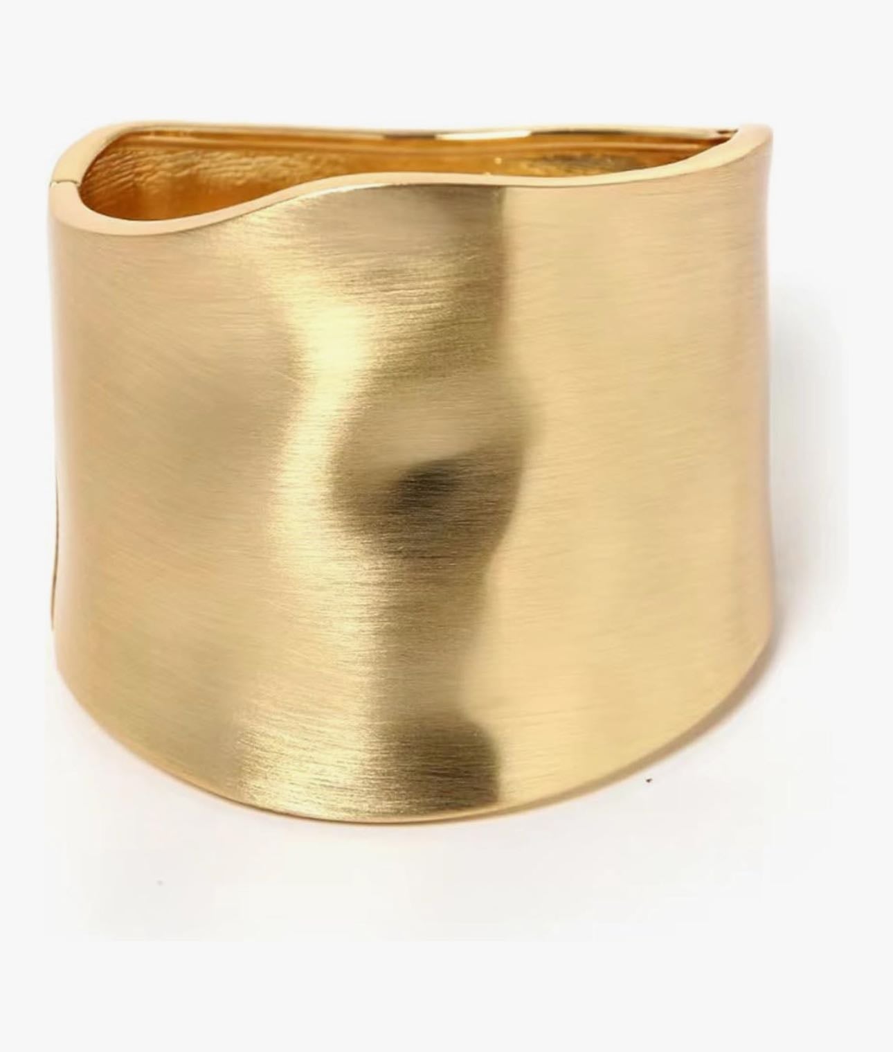 Bangle Bracelets for Women | 14K Gold Plated Trendy Wide Bracelets | Hinged Arm Cuff Bangles Chunky Bracelet for Women