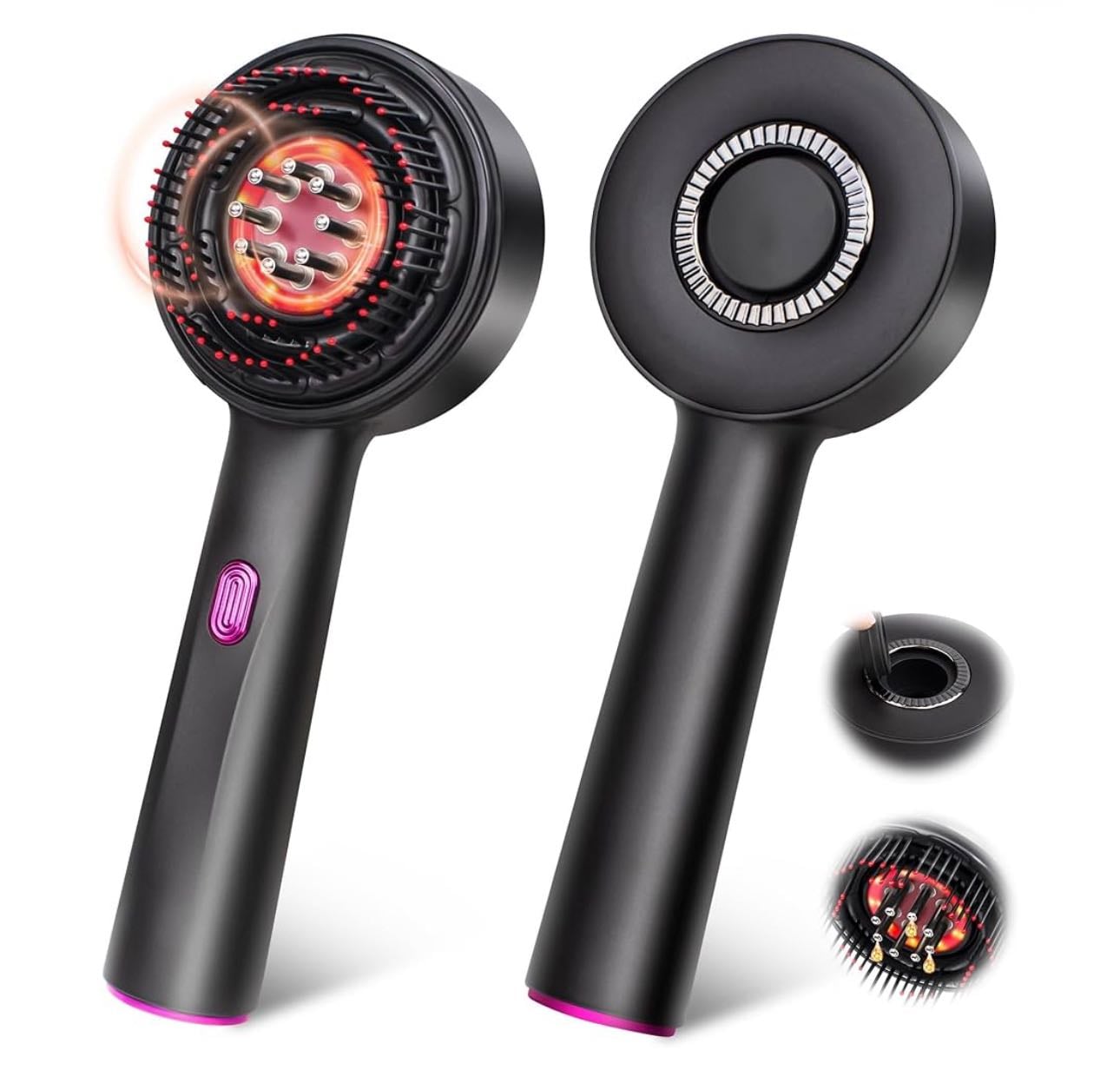 3 in 1 Scalp Massager Hair Growth Hair Oil Applicator,Electric Scalp Brush for Home,IPX7 Waterproof Electric Head Massager - MPADQ