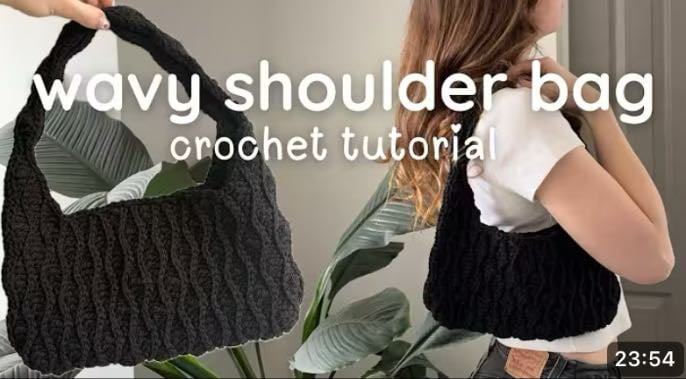 wavy shoulder bag - elle ethier