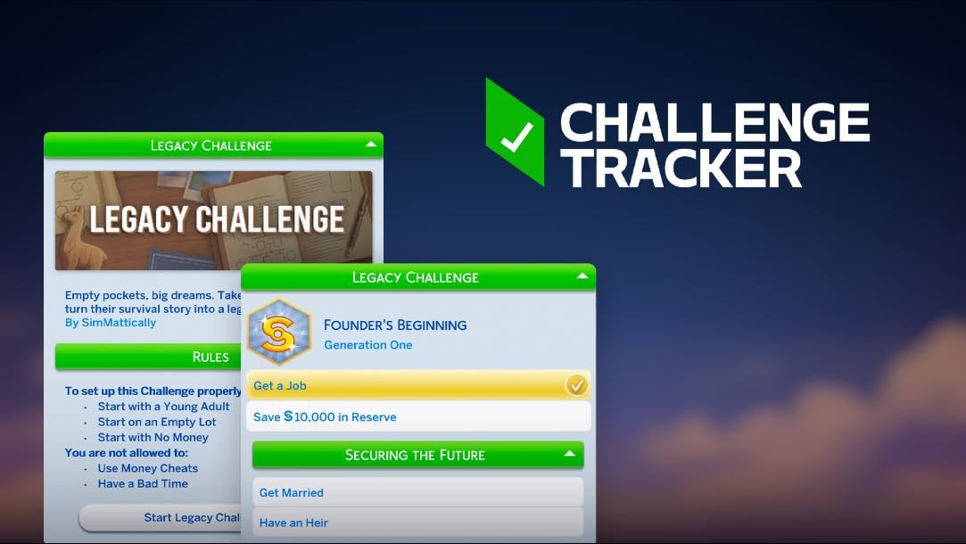 Challenger Tracker - SimMattically