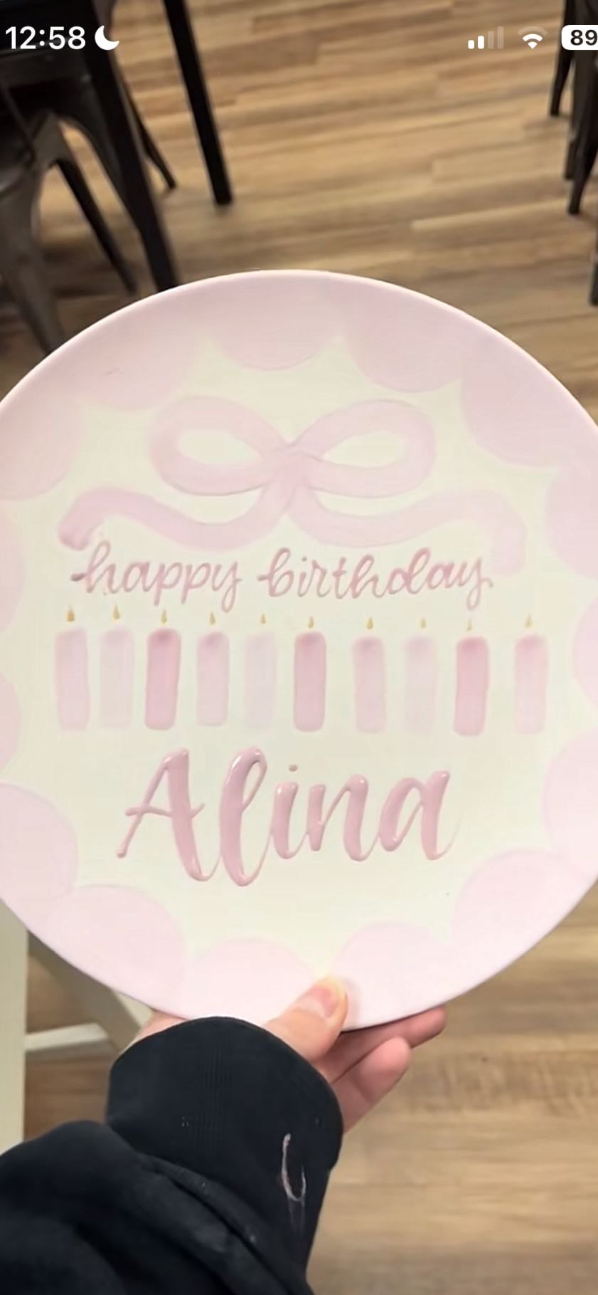 birthday plate to use every year