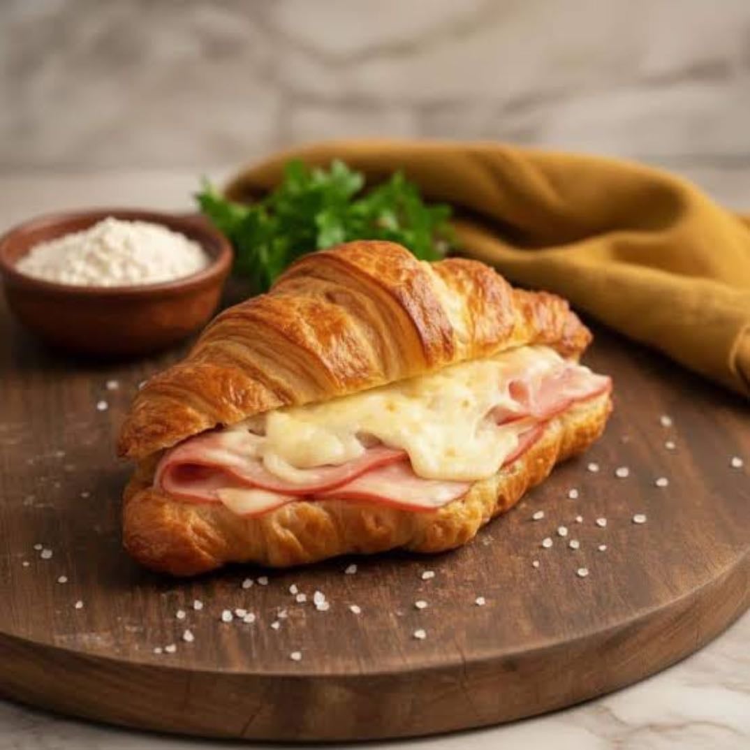 Croissant au jambon