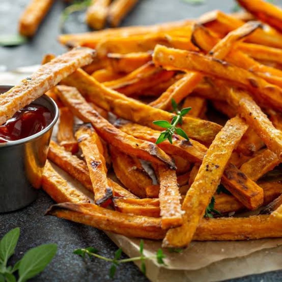 Patate douce frite air fryer