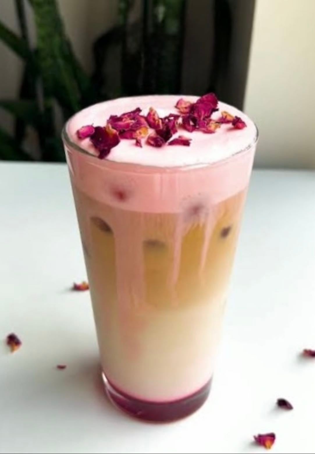 rose cream latte