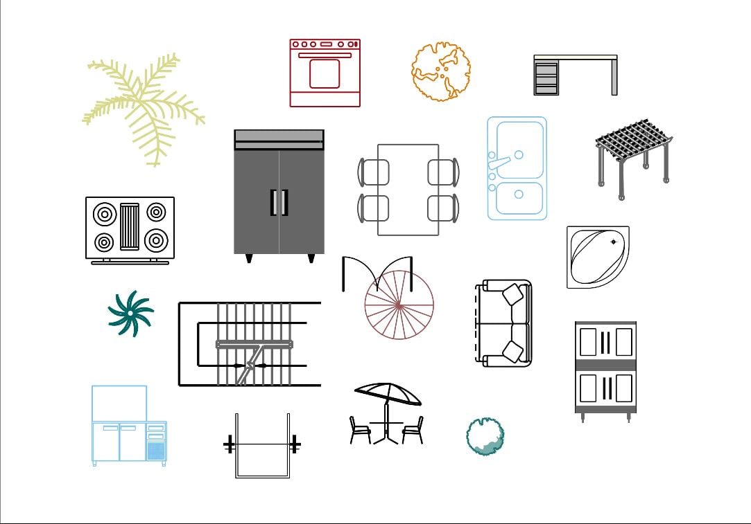 cad blocks free. - para bloques