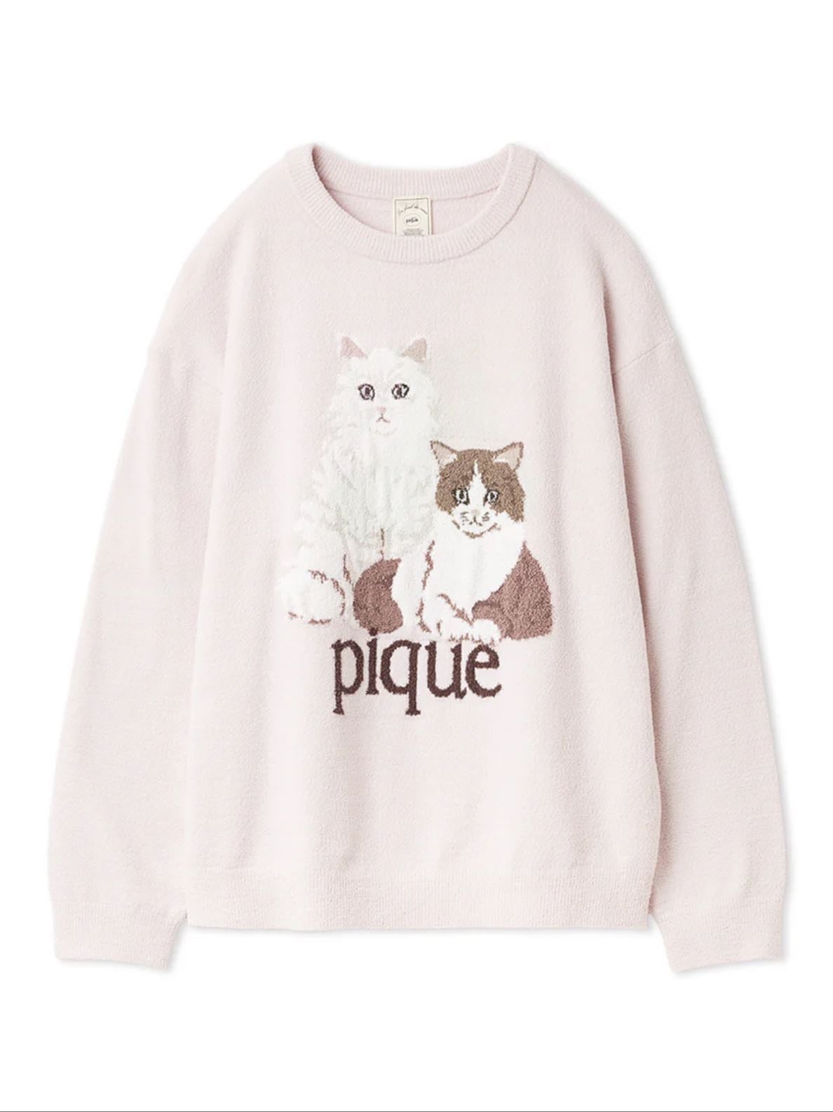 cat pullover - gelato pique