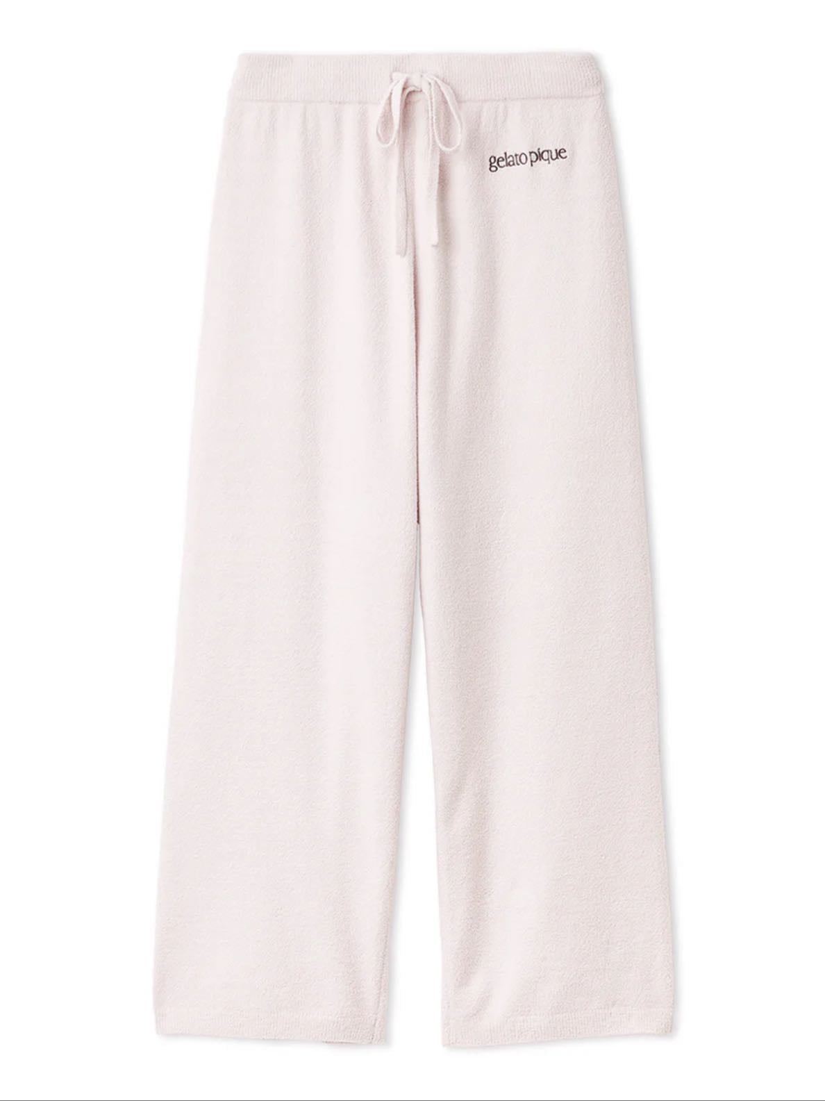 embroidery pants - gelato pique