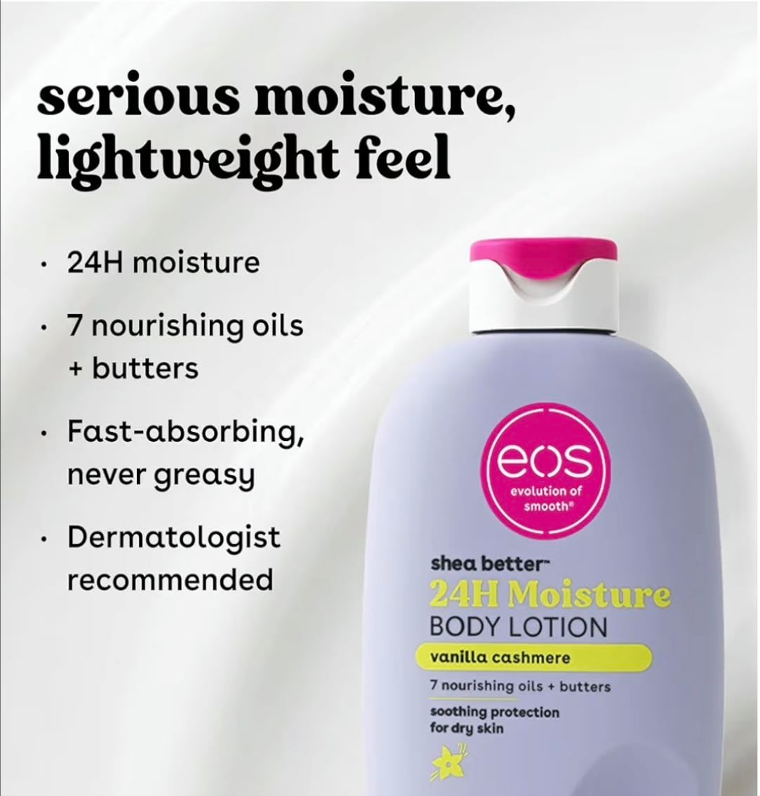 eos vanilla cashmere body lotion