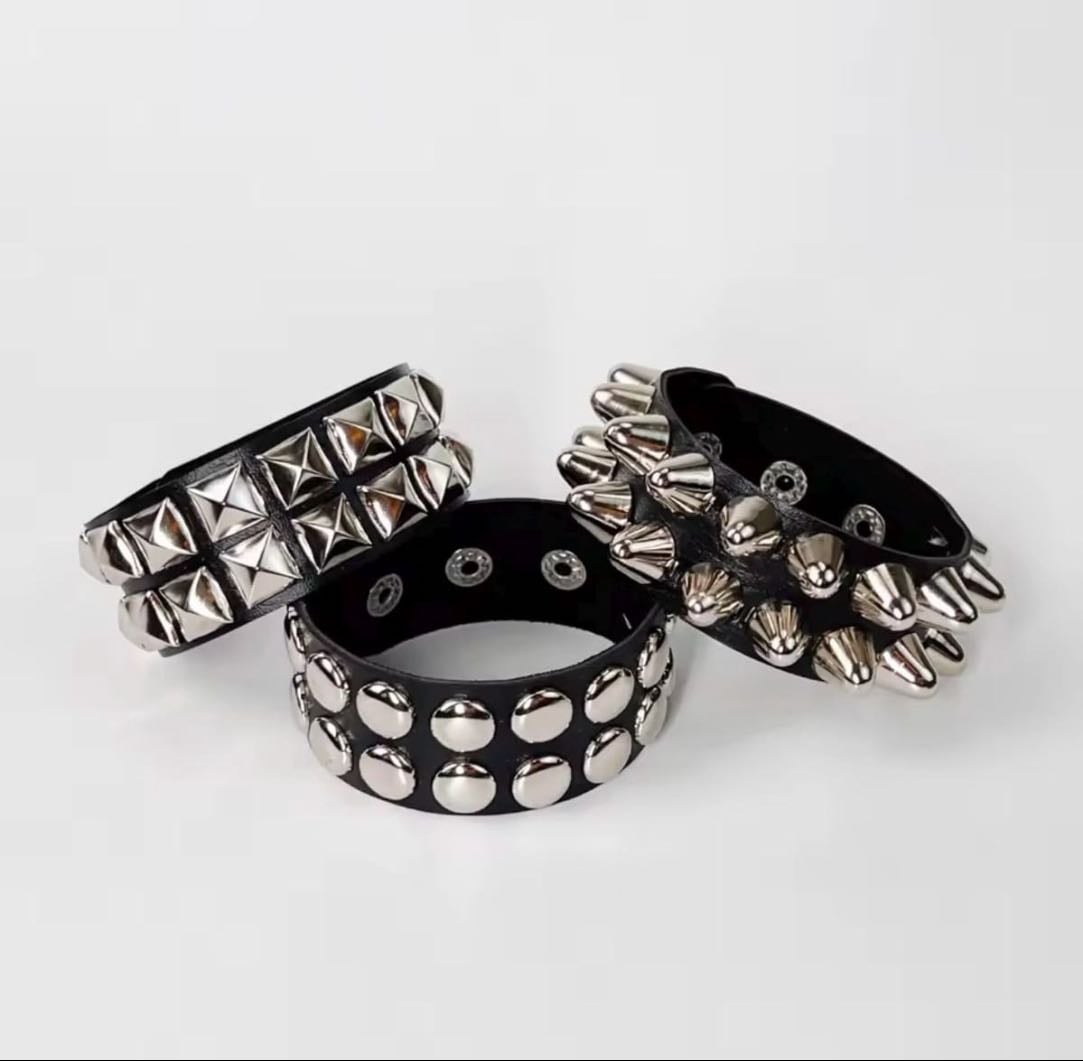 studded leather bracelets