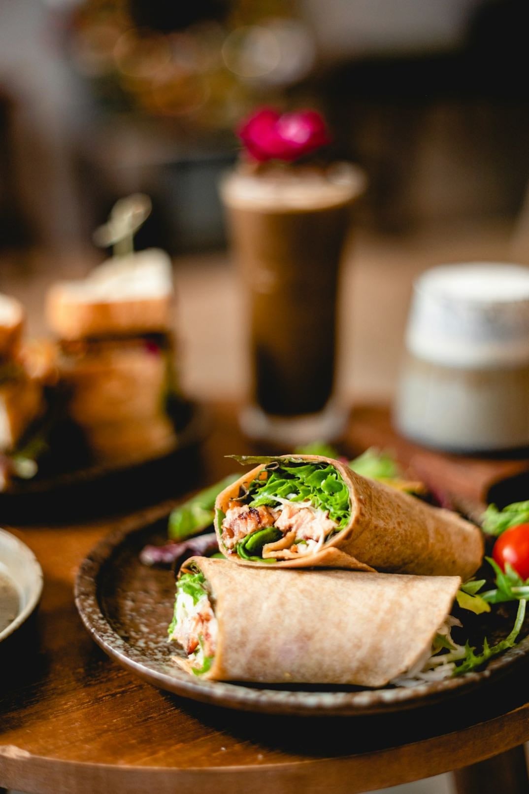 Ensalada wrap casera