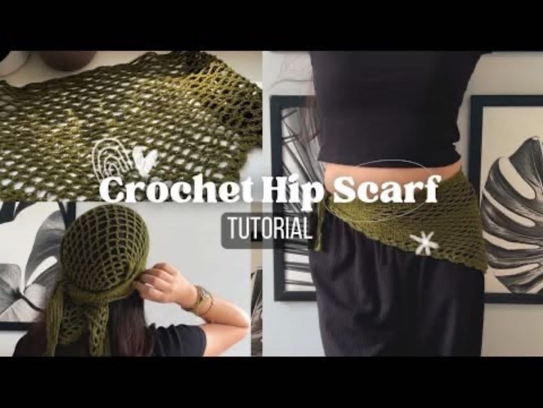 Crochet Hip Scarf