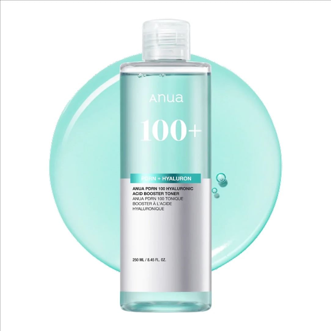 Anua PDRN 100 Hyaluronic Acid Booster Toner - Hydrates beautifully and gives a smooth, plump glow to the skin.