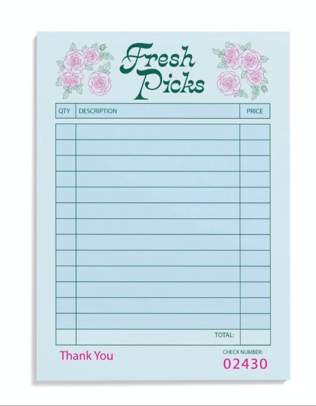 Fresh Picks Notepad - Pipsticks