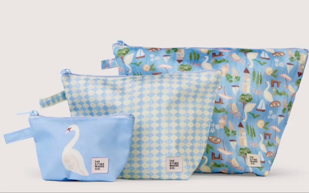 Swan Lake Handy Pouch Trio - The Somewhere Co
