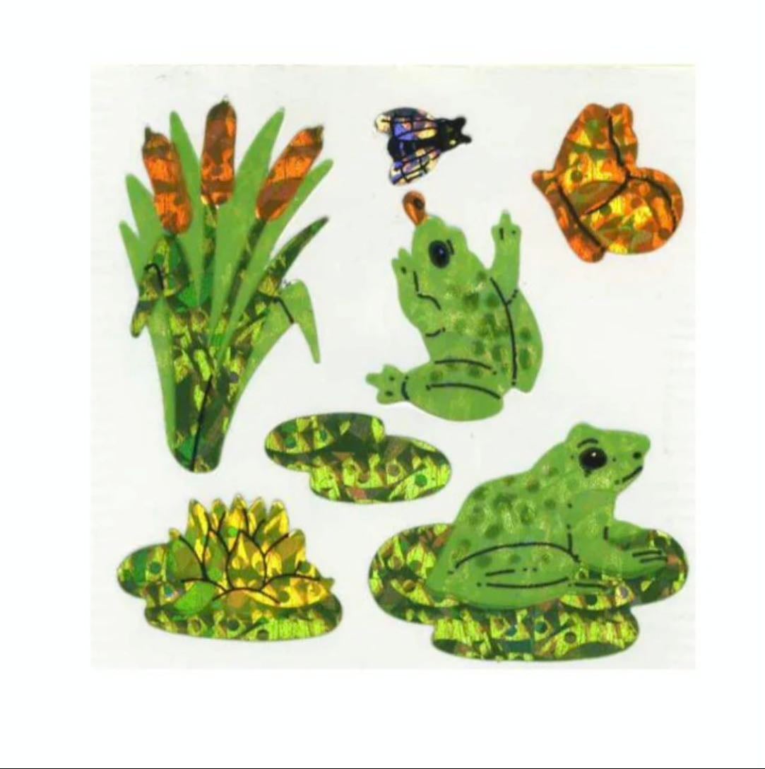 Prismatic Stickers - Jumping Frogs - Stickermagic