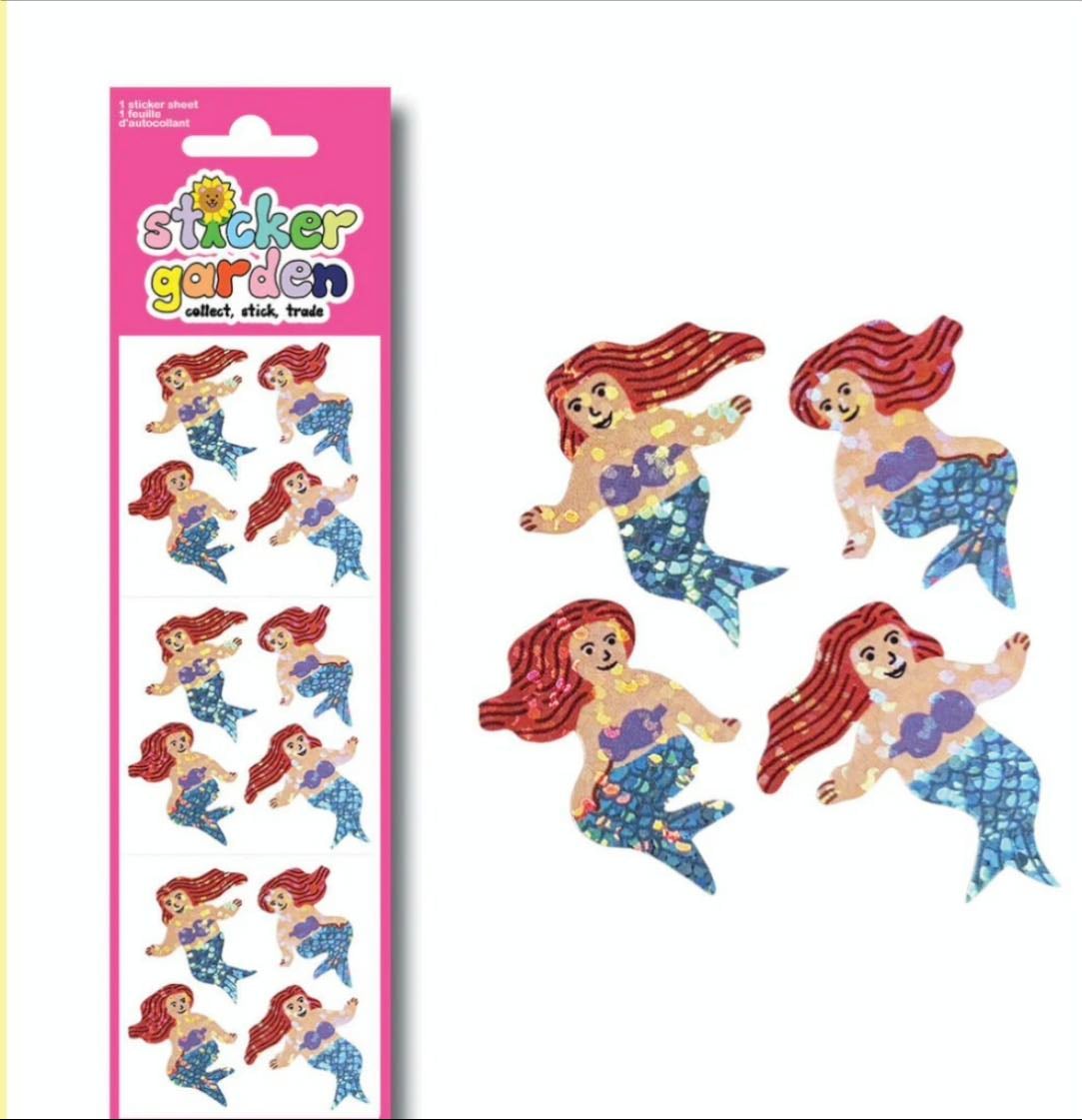 Sparkle Mermaid Stickers - Sticker Garden