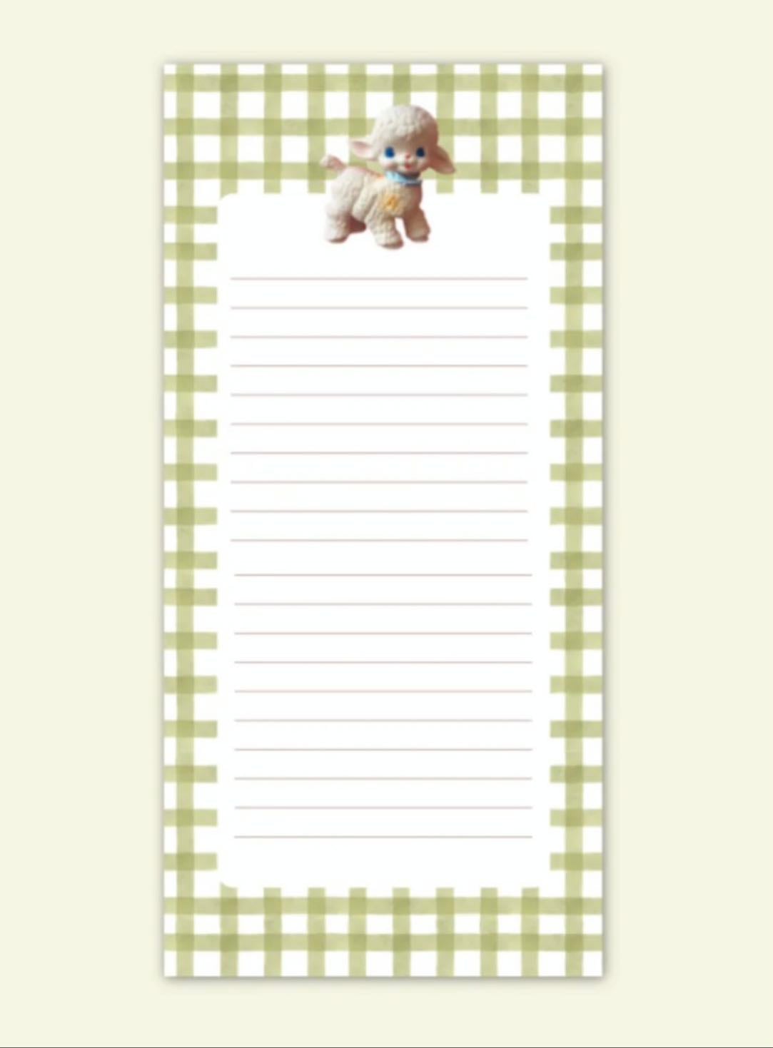 Lamb Memo Pad - Shellflower