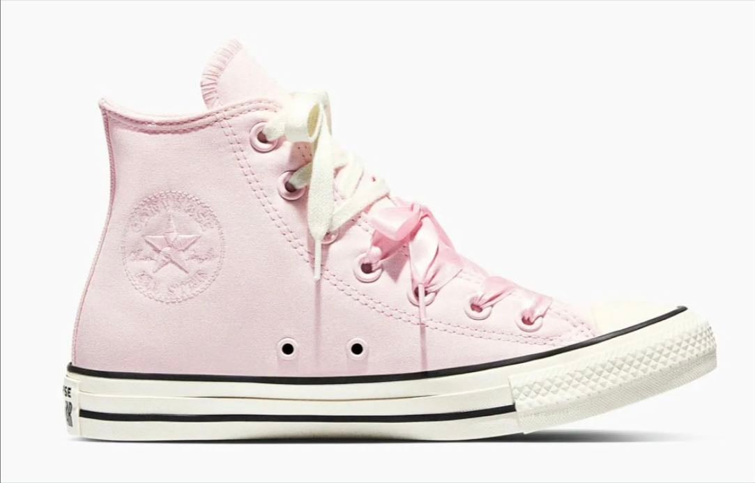 Unisex Converse Chuck Taylor All Star Peached Canvas High Top Decade Pink - Converse