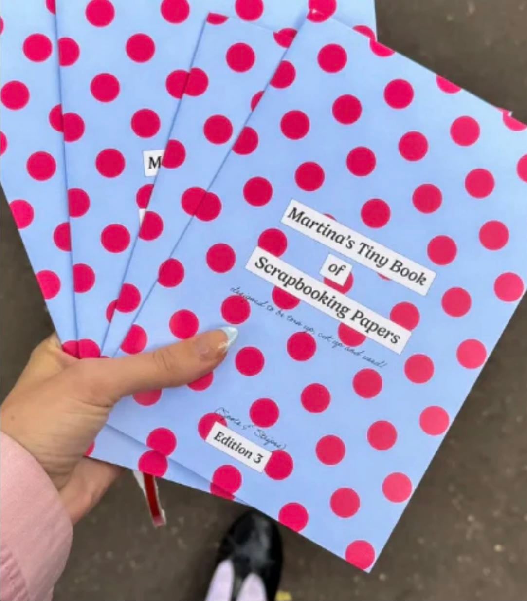 Martina’s Tiny Book of Scrapbooking Papers (Edition 3: Spots & Stripes!) - Martina’s Tiny Store