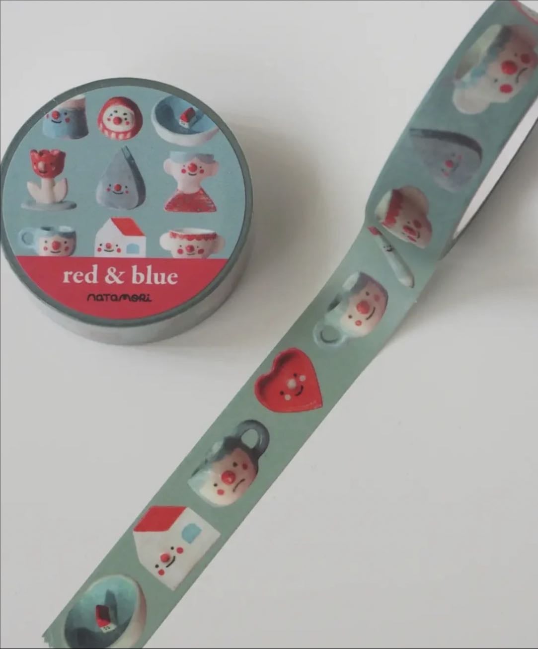 Red and Blue Washi Tape - Natamori
