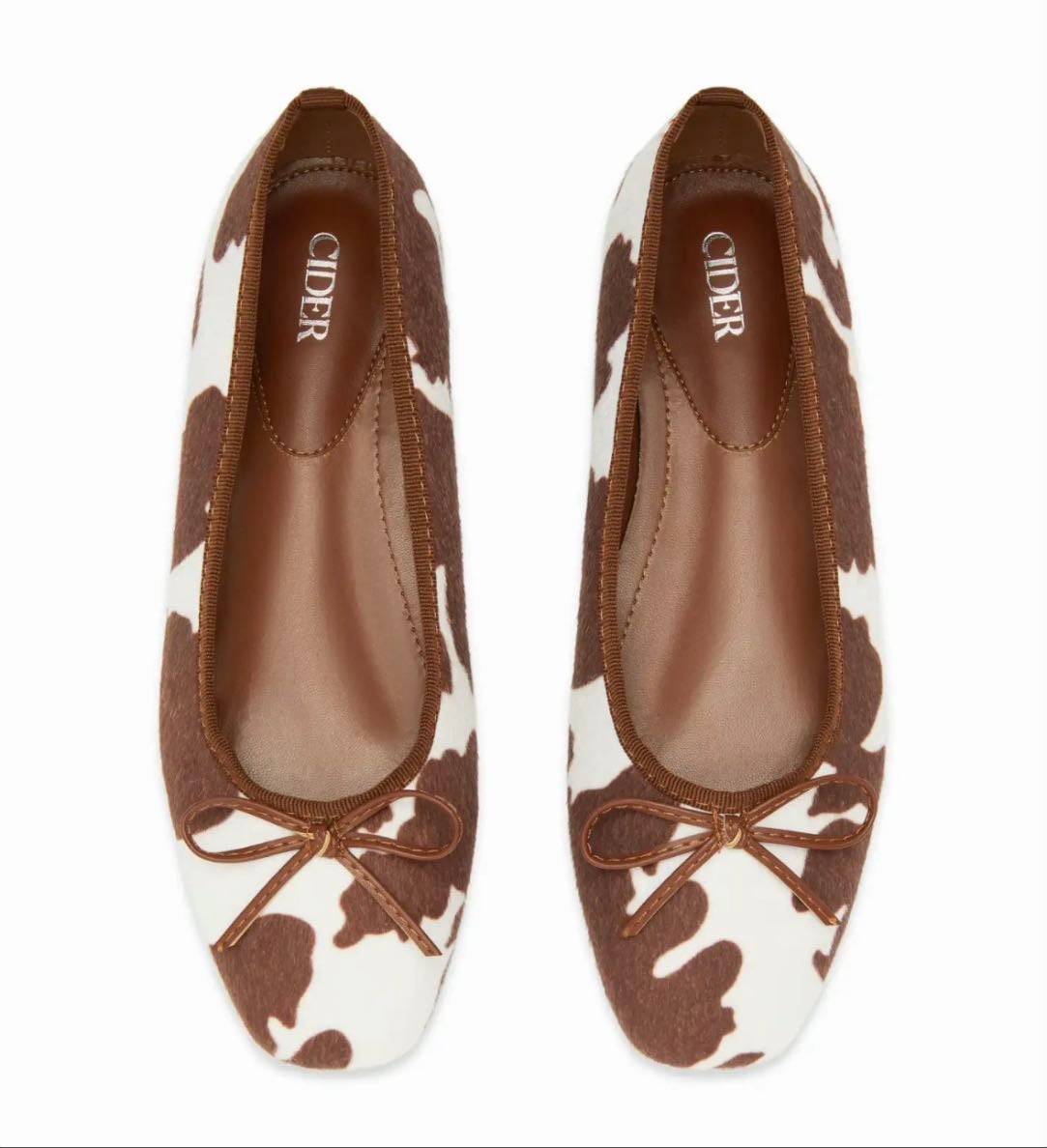 BOWKNOT DECOR SQUARE TOE - Cider